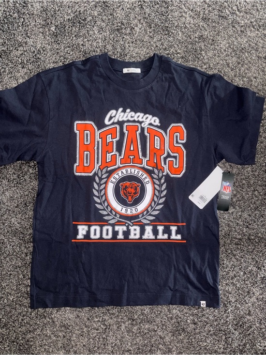 ‘47 Brand Tops - Chicago Bears Navy Football Tee